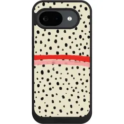 Nivocase Handyhülle für Google Pixel 10a Hülle NIVOpure Case Schwarz Kunst Punkte Streifen (Google Pixel 10a), Smartphone Hülle, Schwarz