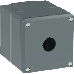 ABB 080SP1MSFE Metallgehäuse, 1 Befehlsstelle, grau, Aluminium, IP66 ohne Öffnung für Kabel-Einführung, Modular Metall Reihe 1SFA170839R3001