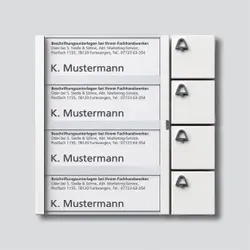 SSS Siedle 200035525-00 Tasten-Modul 20003552500 TM 612-4 W