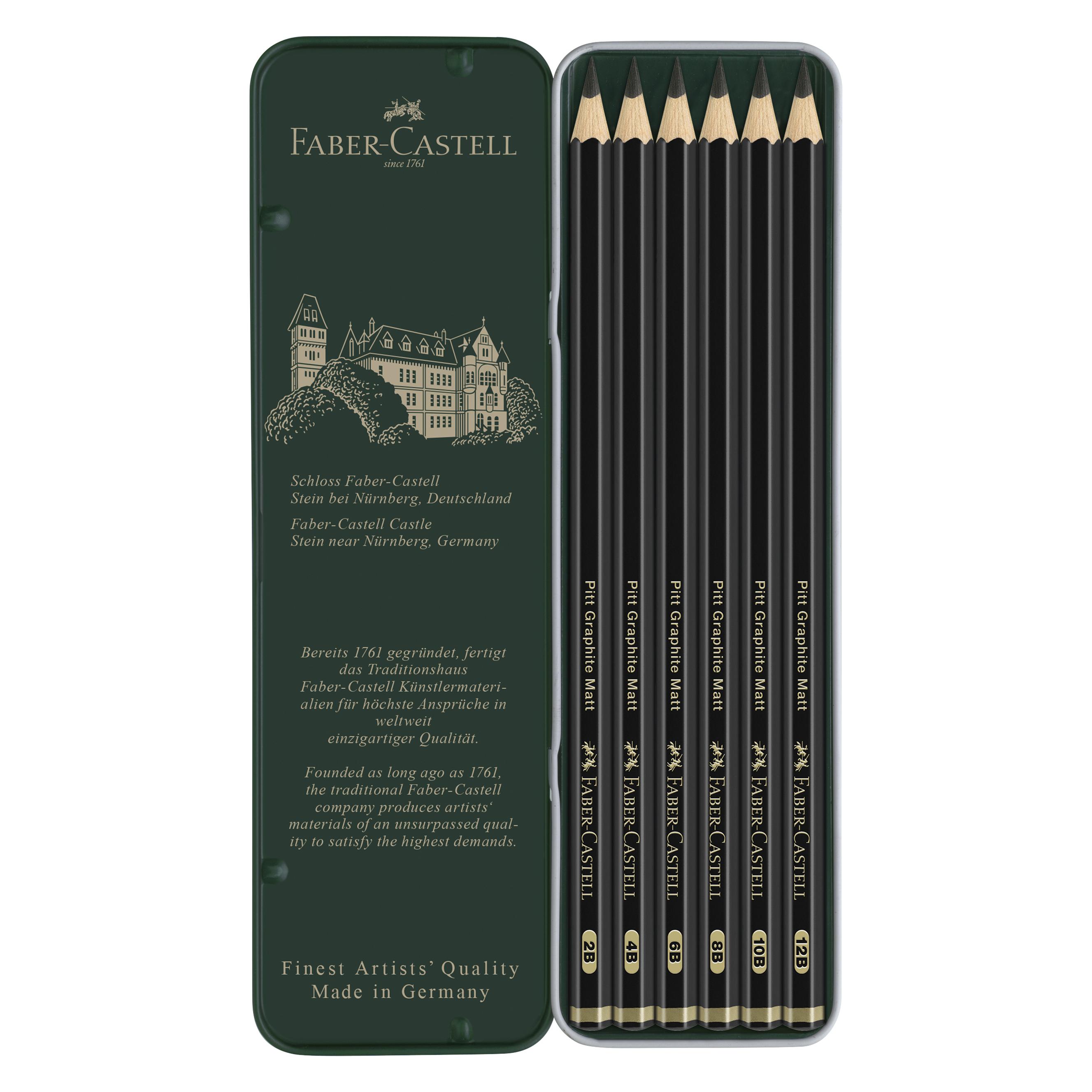Faber-Castell Pitt Graphite 6er (10B, 12B, 2B, 4B, 6B, 8B, HB, 6x) (115207)