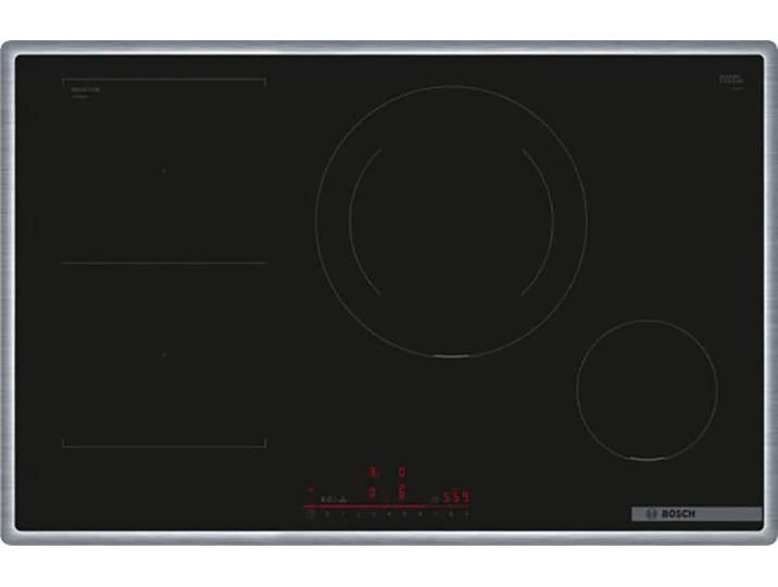 BOSCH Induktions-Kochfeld PVS845HB1E , schwarz, B:80,2cm H:5,5cm T:52,3cm, Kochfelder, Induktions-Kochfeld
