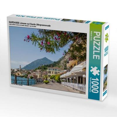 CALVENDO Puzzle GARDASEE Limone sul Garda Uferpromenade | 1000 Teile Lege-Größe 64x48cm Foto-Puzzle für glückliche Stunden