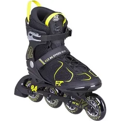 K2 Inlineskates FIT 84 SPEED ALU, Größe 46 in Schwarz Schwarz