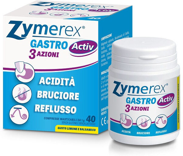 Pasquali Zymerex Gastro Activ 3 Azioni 40 Compresse Masticabili