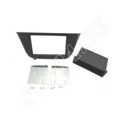 Doppel-Din Radiohalterung Iveco Daily ab 2014 Radio Blende schwarz 2-DIN mit ...