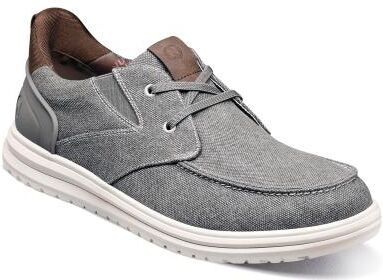 Nunn Bush Brew City Canvas EZ Hands Free Moc Toe - Mens 9 Grey Slip On Medium