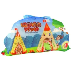 Lean Toys Leantoys Namiot Tipi Dla Dzieci Styl India?ski Ogród Kremowy 160 cm x 105 cm