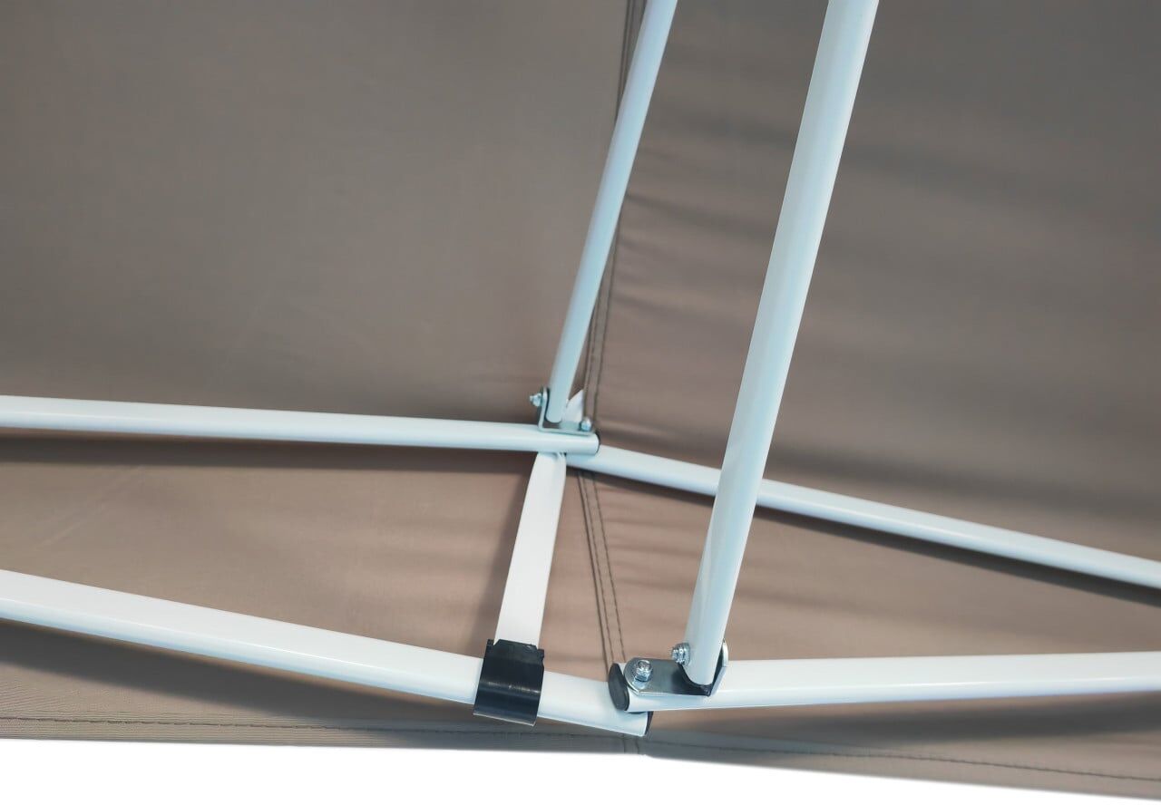 TrendLine Faltpavillon taupe, 295 x 295 cm