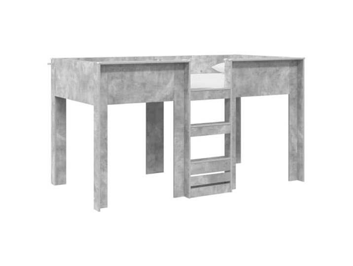 PUGYNBK Etagenbett für Kinder, Grau, Beton, 90 x 190 cm Robustes Holz, 2 Ebenen, platzsparend, Kinderzimmer