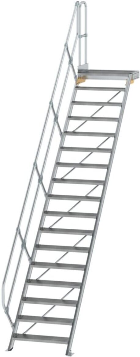 MUNK Aluminium-Treppe Plattform 45° 17 Stufen (600457)