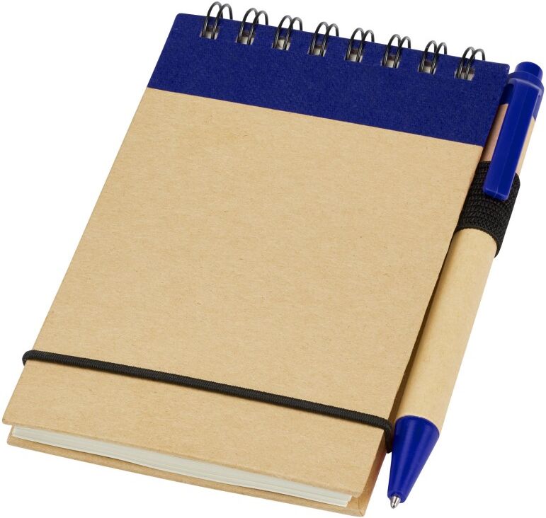 Bloc-notes A7 personnalisé avec stylo assorti Zuse naturel