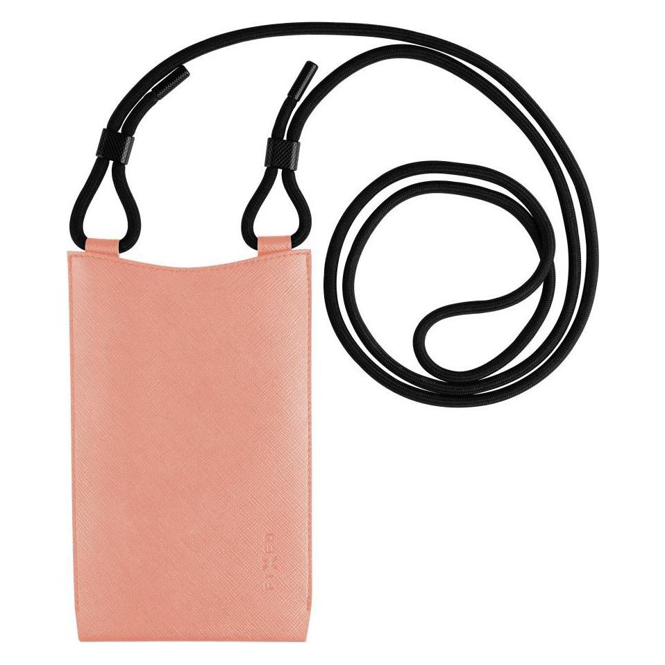Fixed - Universal Shoulder Bag Verona (FIXVER-PEA) - for Mobile Phones 7" - Peach (FIXVER-PEA)