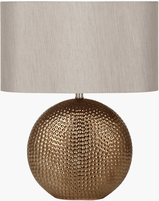 Lucinda Bronze Hammered Rounded Table Lamp