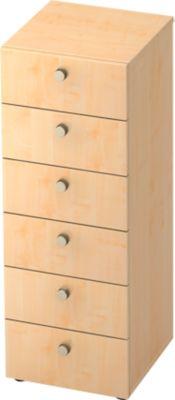Schubladenschrank TOPAS LINE, 3 OH, B 400 mm, Ahorn-Dekor/Ahorn-Dekor