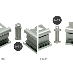 Schlüter Systems RONDEC-STEP Innenecke 90 Grad Aluminium-Vollmaterial Graphitschwarz Höhe: 10 mm