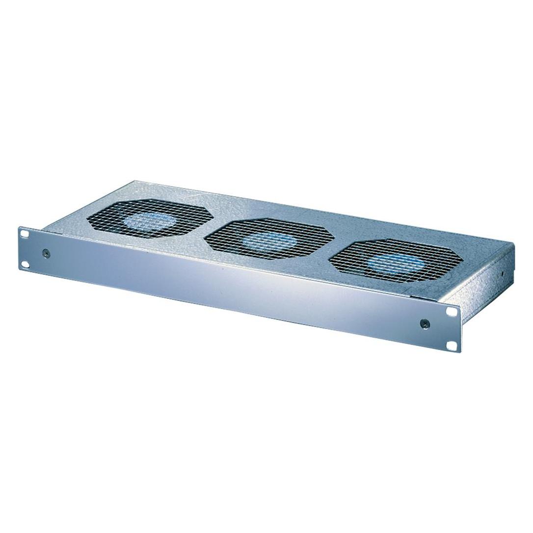 Schroff 19"-Umlüfter 1 HE inklusive 3 Ventilatoren (10713100)