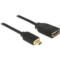 Adapterkabel micro HDMI - HDMI 4K schwarz, 20cm