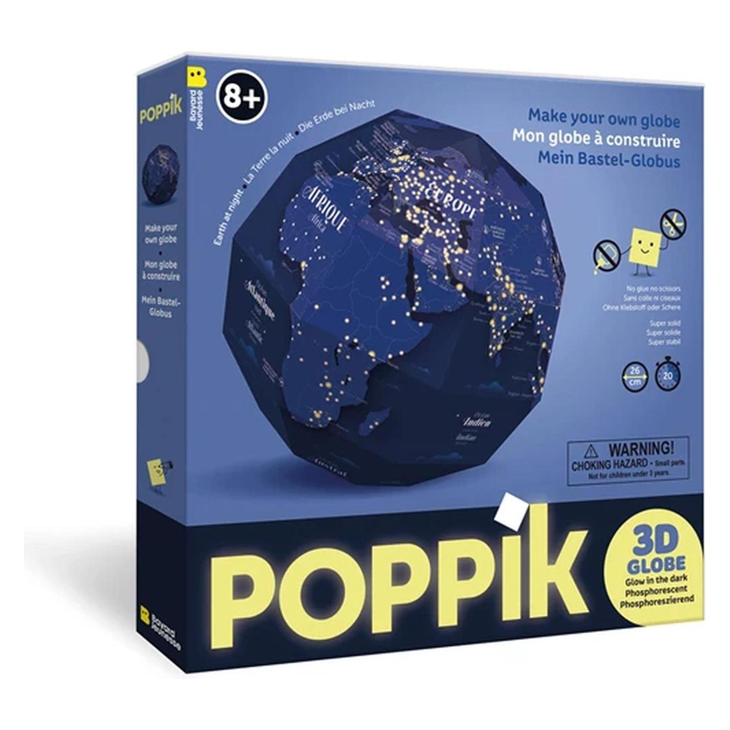 Poppik Mein Bastel-Globus, Erde bei Nacht (GLO002)