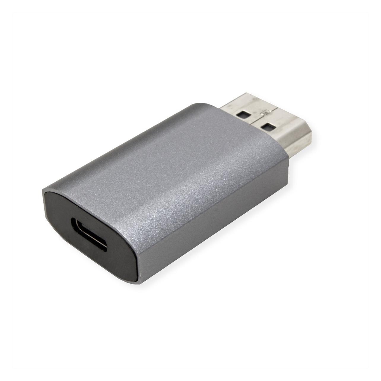 Value USB Typ C - DisplayPort, bidirektionaler Adapter, BU/ST (11.99.5957)