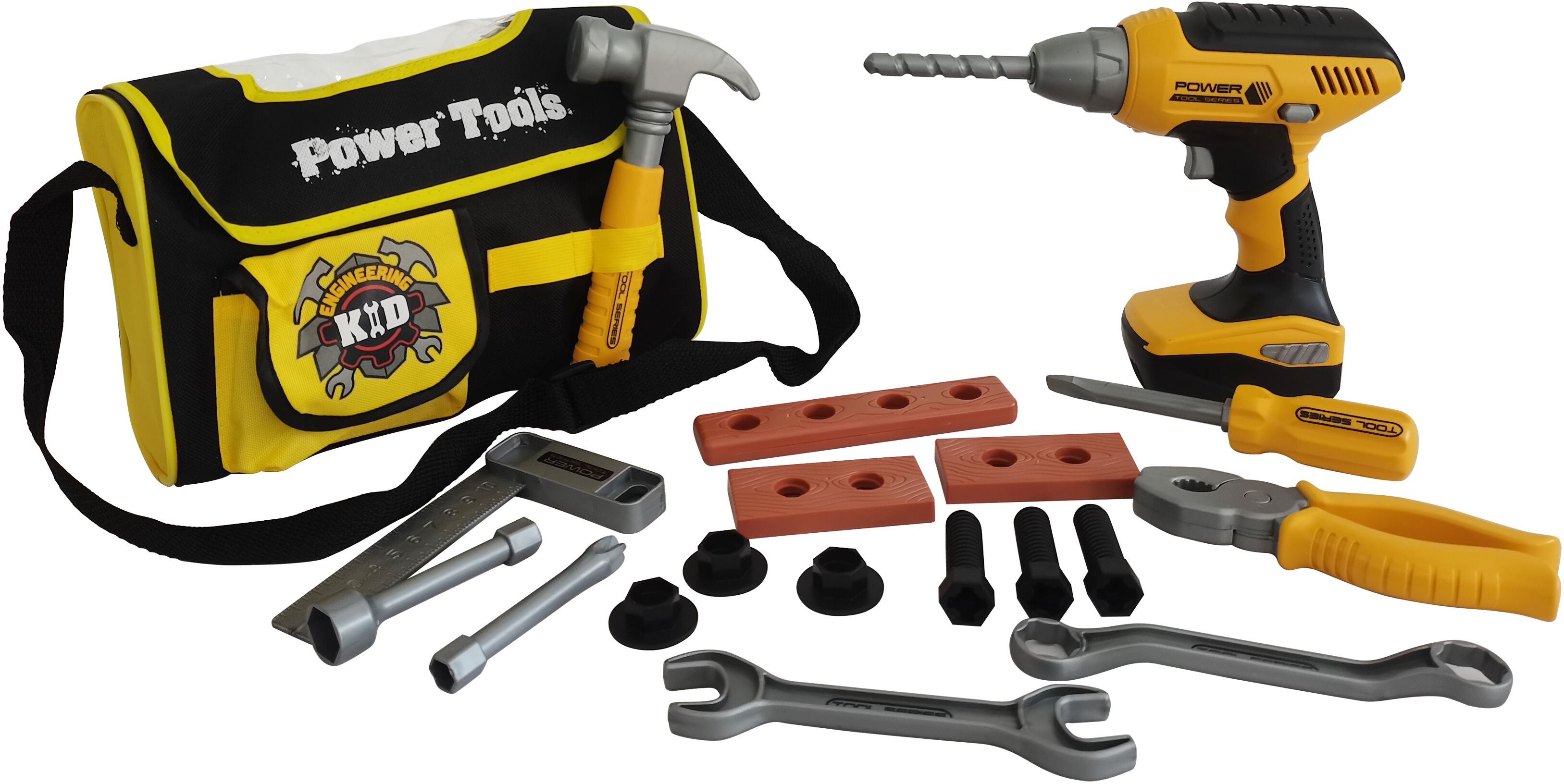 Power X - Tool Set w/ Electric Drill and Tool Bag (20358)
