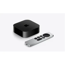 Apple TV 4K (3. Gen) + Ethernet (128 GB, tvOS 16), Streaming Box, Schwarz, Silber