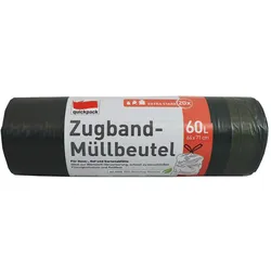 quickpack Müllbeutel 60,0 l, schwarz