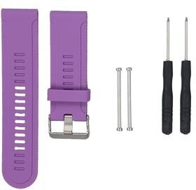 Everyday Crate Garmin Fenix 3 HR Silicone Watch Band Soft Adjustable Replacement Strap purple