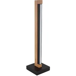 Tischlampe Tischleuchte Holzlampe Holzleuchte dunkelbraun schwarz matt 1x LED
