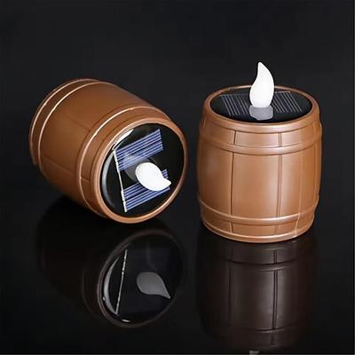 2 stücke 1 stück solar lampen tee lichter led kerze licht im freien wasserdichte energie elektronische flackernde beleuchtung garten hochzeit party dekoration