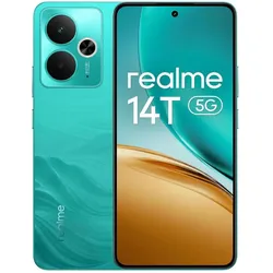 realme 14T 5G 256GB/8GB - Surf Green (256 GB, Surf Green, 6.67", Dual SIM, 5G), Smartphone, Grün