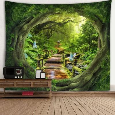 Uplift Picks Window Scenery Wall Tapestry Nature View Mural Background Decor 14 100x75 Cm
