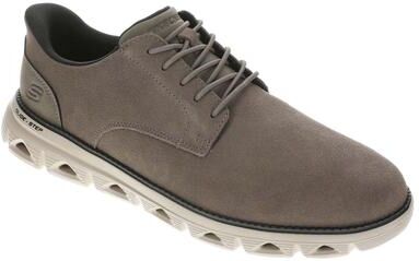Skechers USA Glide-Step Cavern-Harley (Men's) Casual Shoes in Dark Taupe, Size 14 M, Leather/Memory Foam