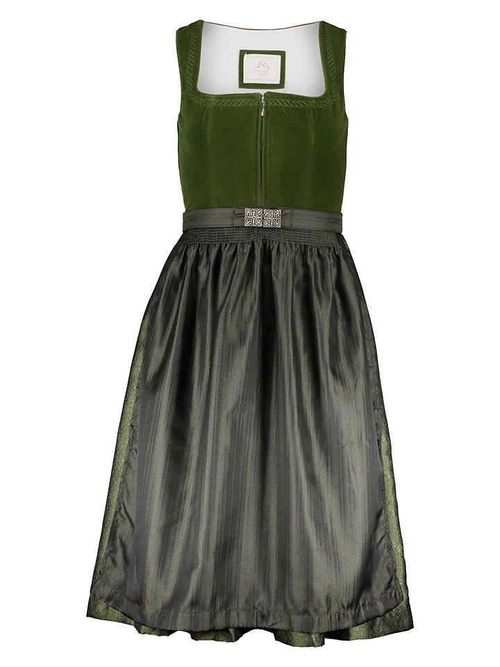Turi Landhaus Dirndl in Dunkelgrün - 42