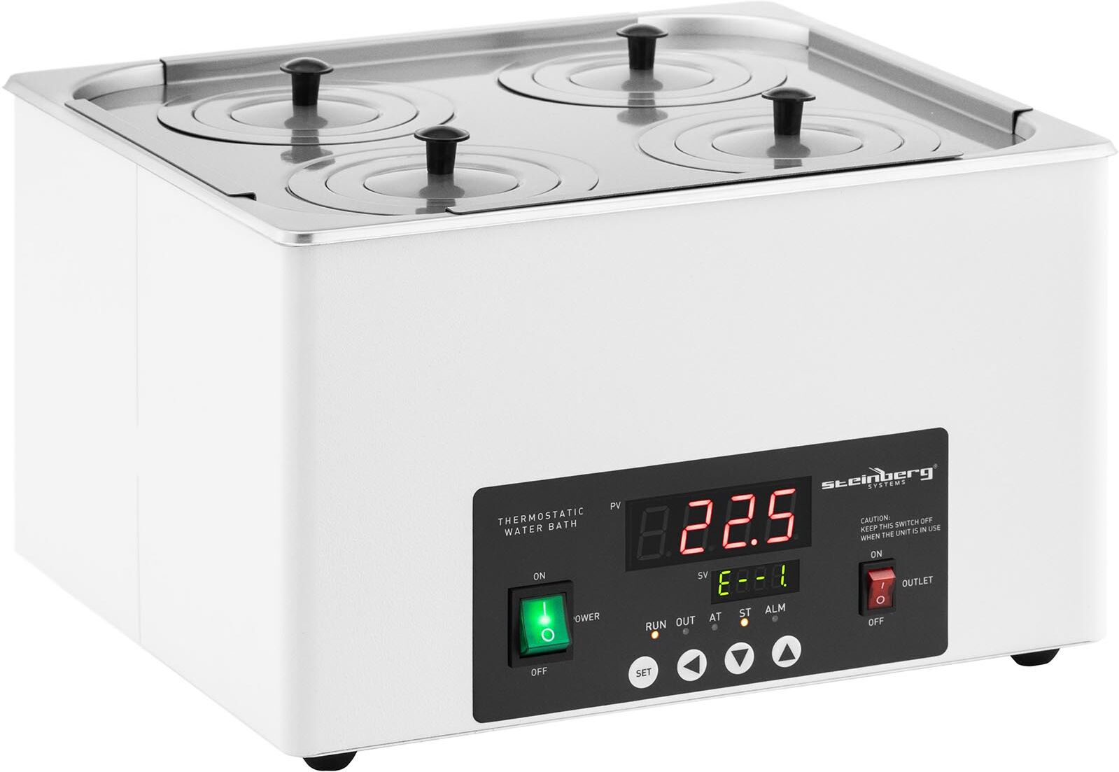 Steinberg Systems Thermostatic water bath - digital - 14,6 l - 5 - 100 °C - 325 x 300 x 150 mm SBS-TWB-2004
