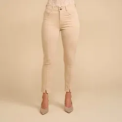 SCHIFFHAUER MUNICH® Jeans, knöchellang Happiness mit Schmuckknöpfen schmales Bein