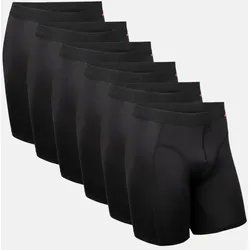 SPORTS EXTRA LANGE TRUNKS - 6-Pack - Schwarz - 4XL