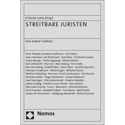 Streitbare Juristen, Taschenbuch von , Nomos, 978-3-7890-1580-9