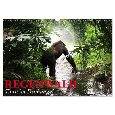 Regenwald • Tiere im Dschungel (Wandkalender 2027 DIN A3 quer), CALVENDO Monatskalender