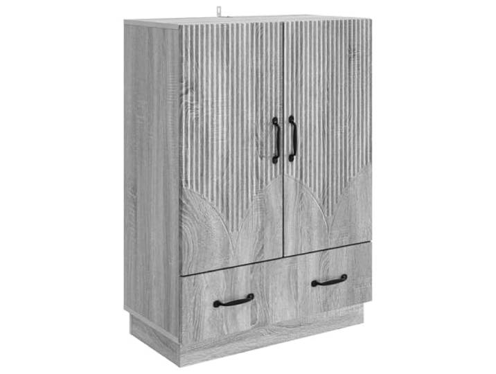 Coespram Sideboard Graues Sonoma 66x34,5x92 cm Kommode Holzwerkstoff Kompakter Beistellschrank in Grau Sonoma mit Schublade und Türen. Ideal für Wohnzimmer, Esszimmer oder Flur.
