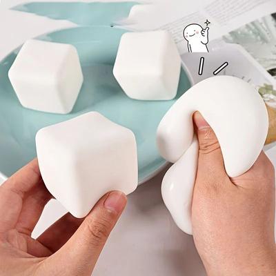 Uplift Treasures Soft Tofu Squeeze Stress Relief Fidget Toy Soft Tofu Squeeze Stress Relief Fidget Toy