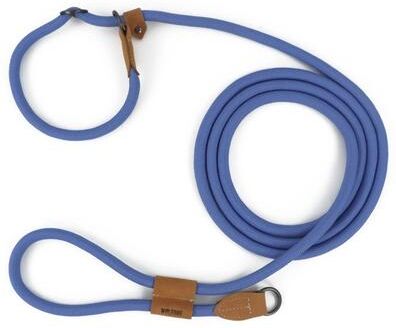 Uplift Essentials Multi Functional Hands Free P Shape Leash Adjustable Dual Handle Training & Running Lead blue 83 In