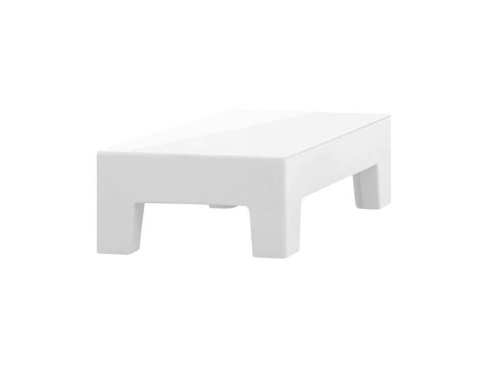 MYYOUR table basse Modì (Base noire / verre blanc - Polyéthylène / verre)