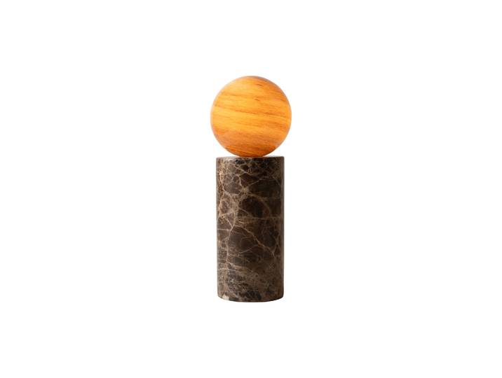 It's about Romi - Lampe de table Tivoli - Marron - Marbre