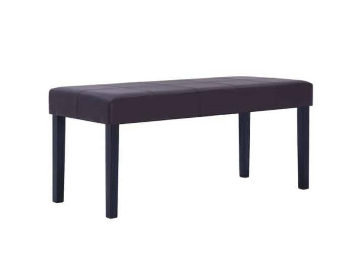 Makastle Sitzbank 106 cm Braun Kunstleder