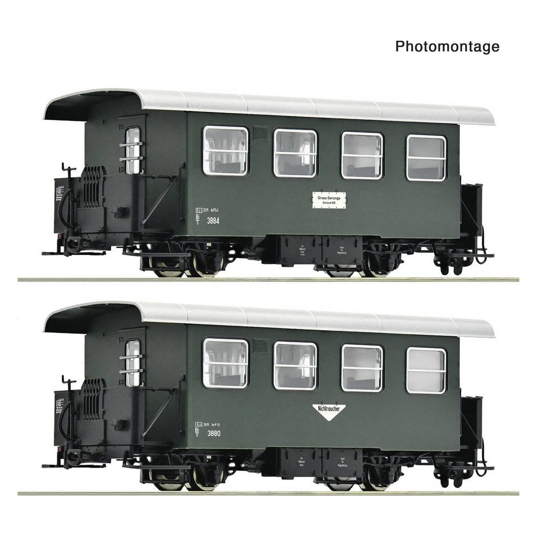 Roco 6240005 H0e 2-tlg. Set: Schmalspur-Personenwagen der ÖBB Wagenset Gattung B (Spur H0e) (6240005)