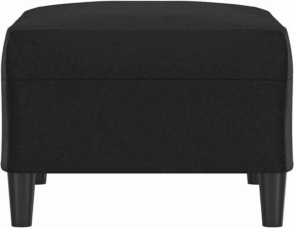 vidaXL Repose-pied Noir 70x55x41 cm Similicuir