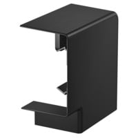 Flachwinkel Haubenformteil aus Polycarbonat/Acrylnitril-Butadien-Styrol schwarz, Retail