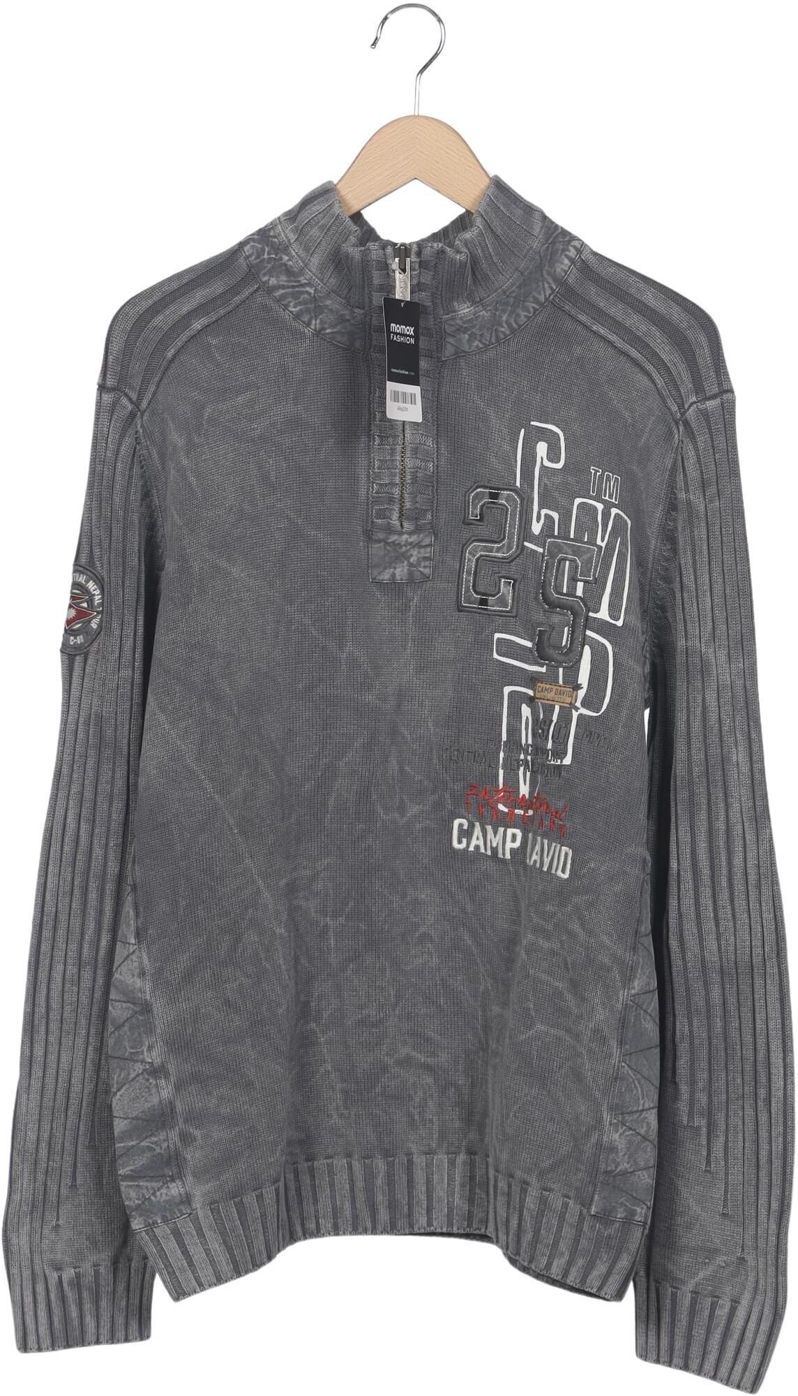 Camp David Herren Pullover, Grau, Gr. Xxl, Baumwolle - Second Hand