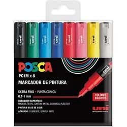 Posca, Marker, Marker-Set PC-1M 8 Stücke Bunt (8x)