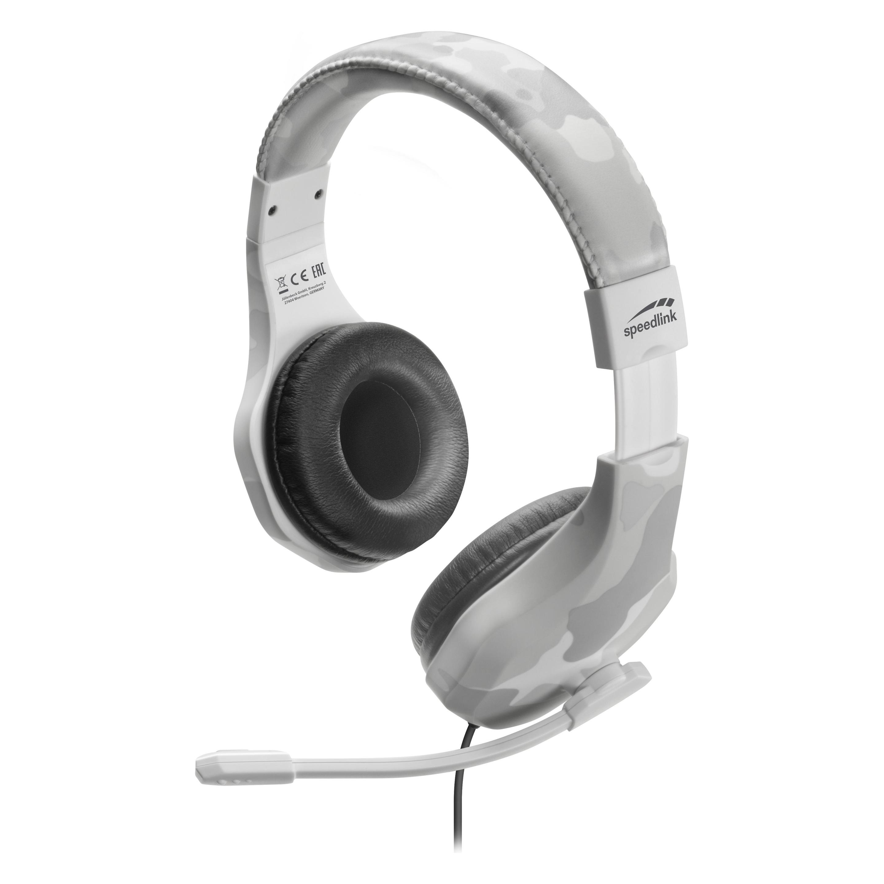 Speedlink Headset Raidor PS4, weiss (SL-450303-WE) (Kabelgebunden) (SL-450303-WE)